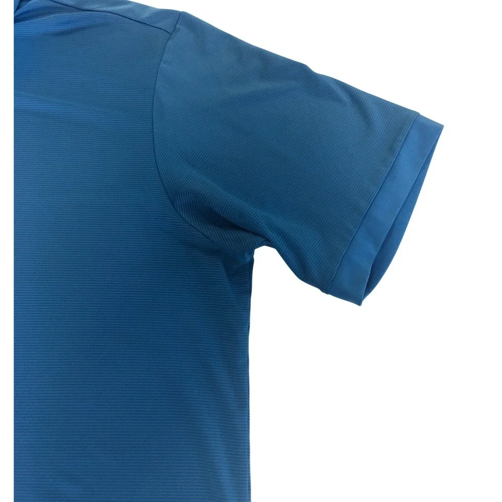 Adidas ClimaLite Men's XL Blue Golf Polo Shirt Short Sleeve Performance Athletic